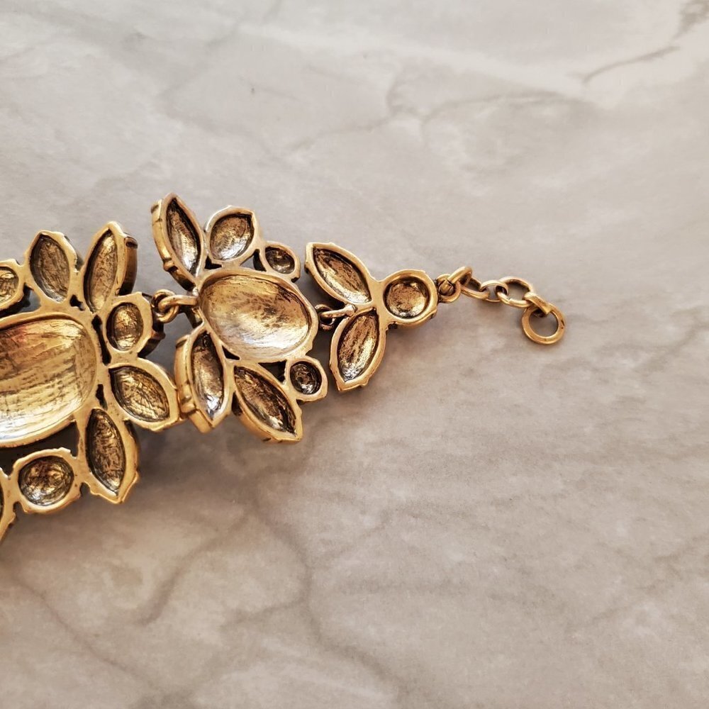💖💖 J. Crew Garden Leaf Bracelet Gold Antiqued 💖💖 - Picture 8 of 10